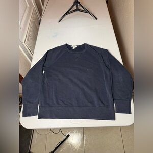 ACNE STUDIOS College Pullover Sweatshirt Men Size S Navy Blue